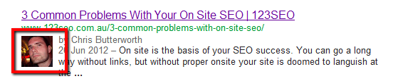 Rich Snippets Authorship